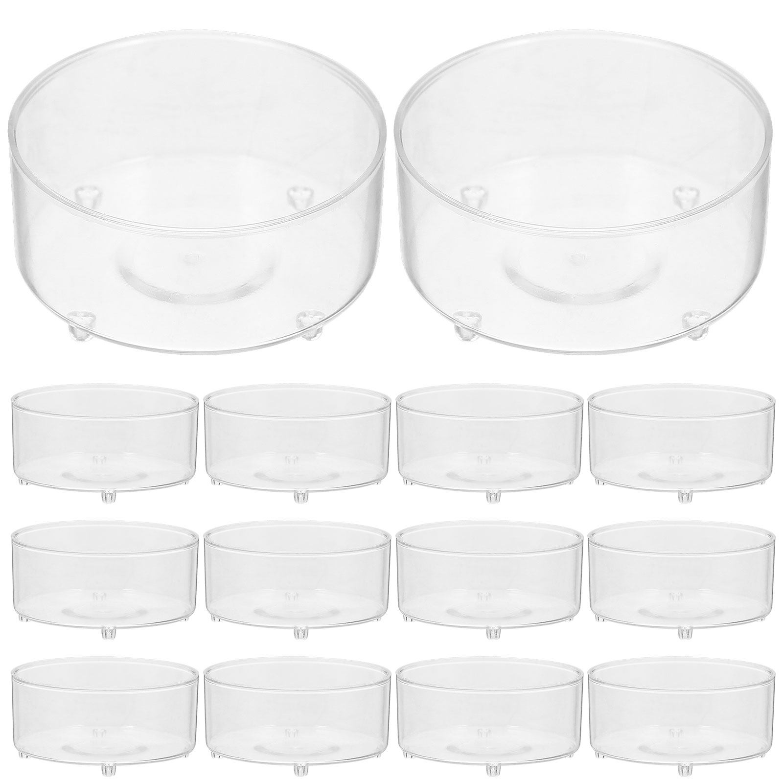 Plastic Cup 50Pcs - 50 Stück Plastikbecher für Teelichter, durchsichtige,