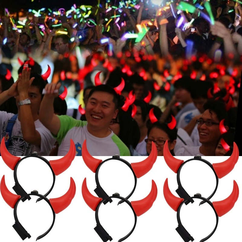 LED-Teufelshörner-Stirnband, l – Neon Sign Party Bewertung und Preis