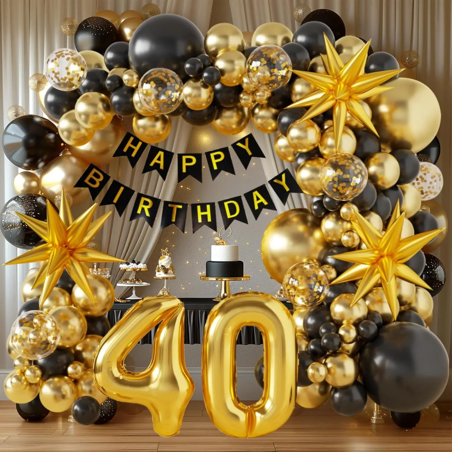 40./50./60. Geburtstagsdekorat – Party Banner Gold Bewertung und Preis