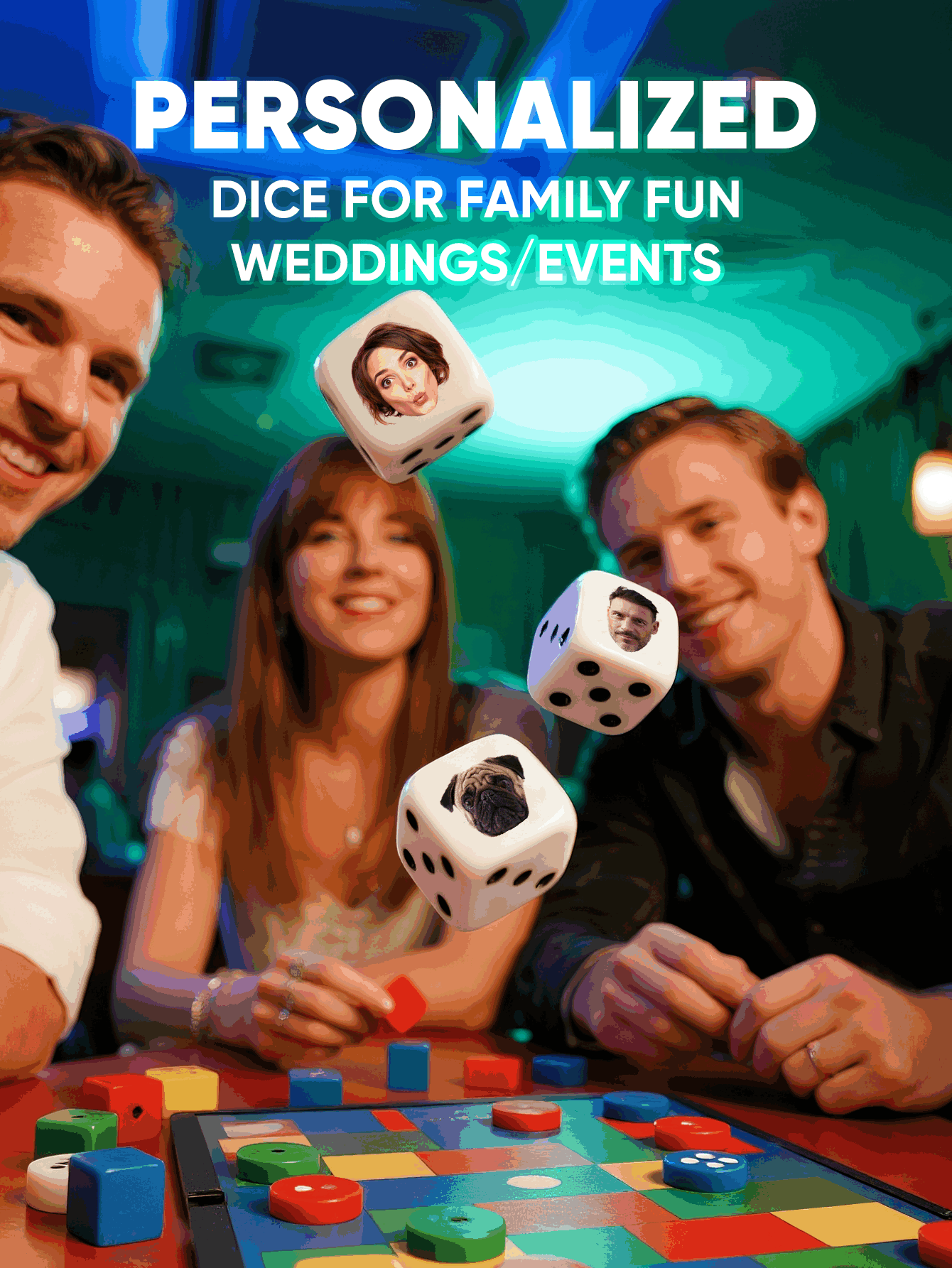 Personalisierte Würfel mit Ges – Event Party Bewertung und Preis