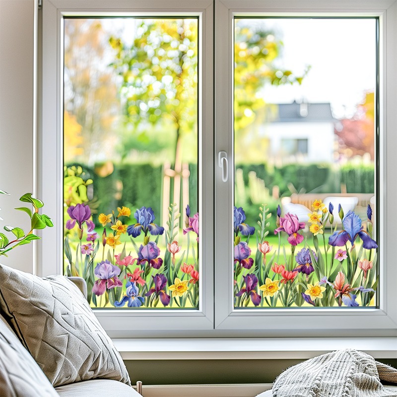Bunte schöne Iris-Blumen-Wanda – Flower Wall Panel Bewertung und Preis