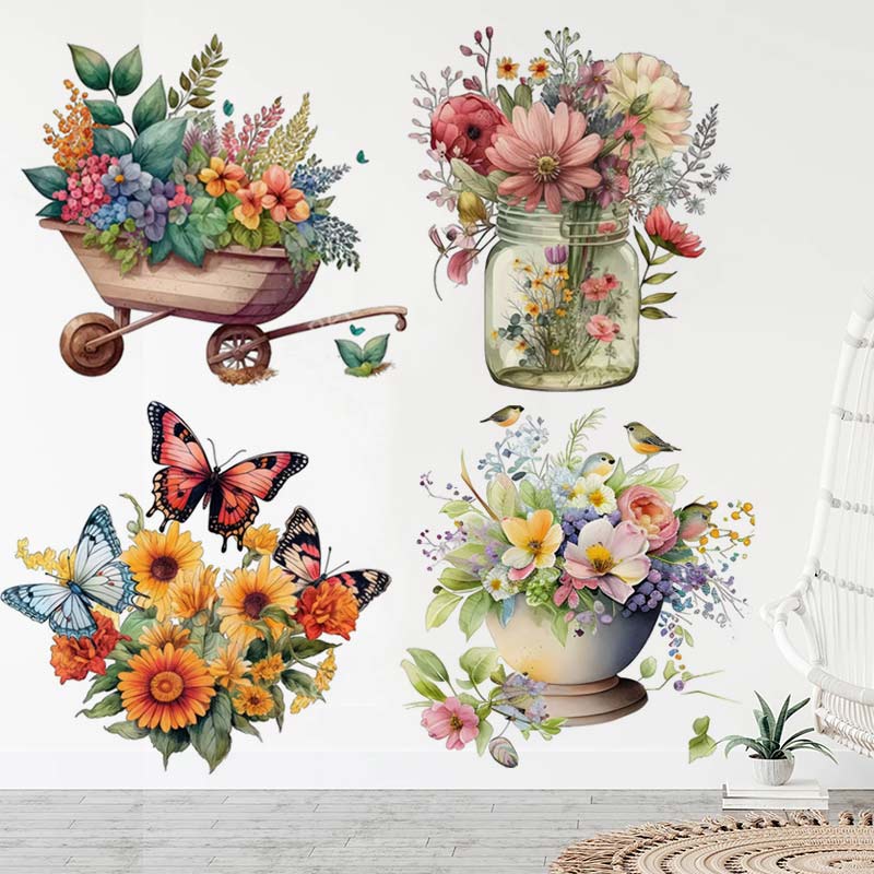 Ländlichen Stil Blume Aquarell – Flower Wall Panel Bewertung und Preis