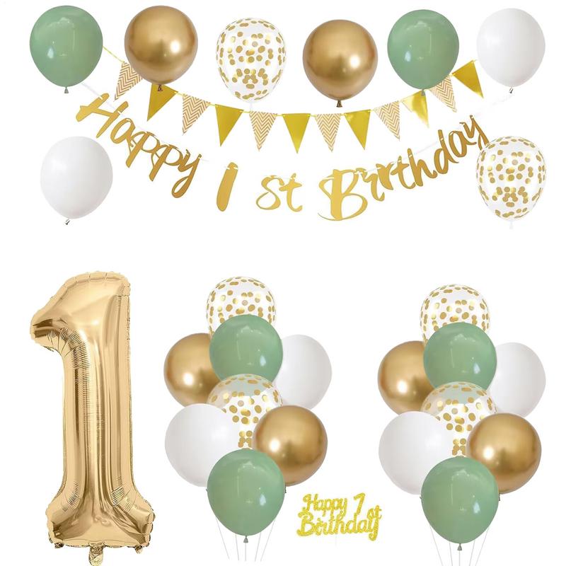 28-teiliges Geburtstags-Dekora – Party Banner Gold Bewertung und Preis