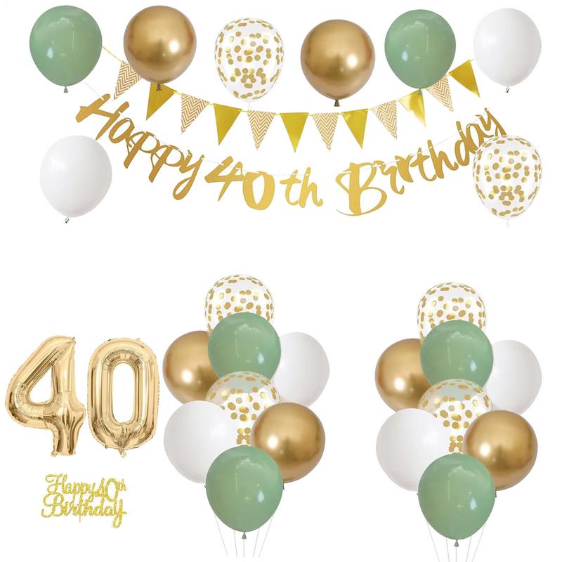 28-teiliges Geburtstags-Dekora – Party Banner Gold Bewertung und Preis