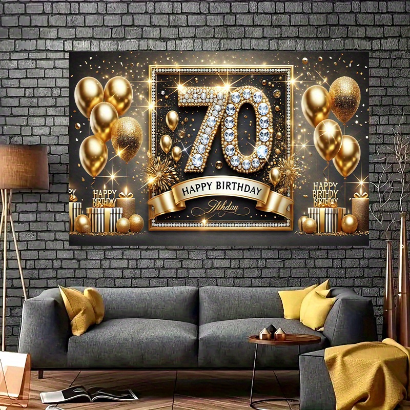 Ein luxuriöses Polyester-Banne – Party Banner Gold Bewertung und Preis