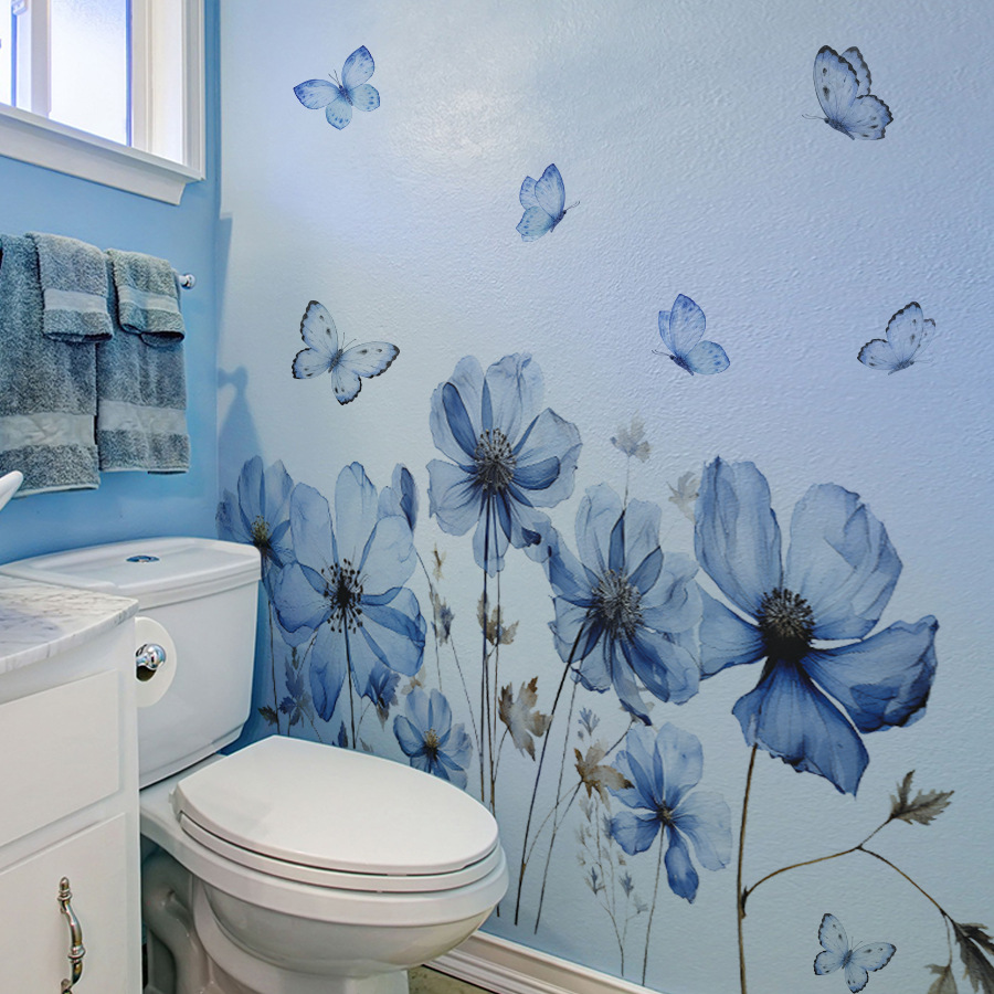 Frischer blauer Schmetterling  – Flower Wall Panel Bewertung und Preis