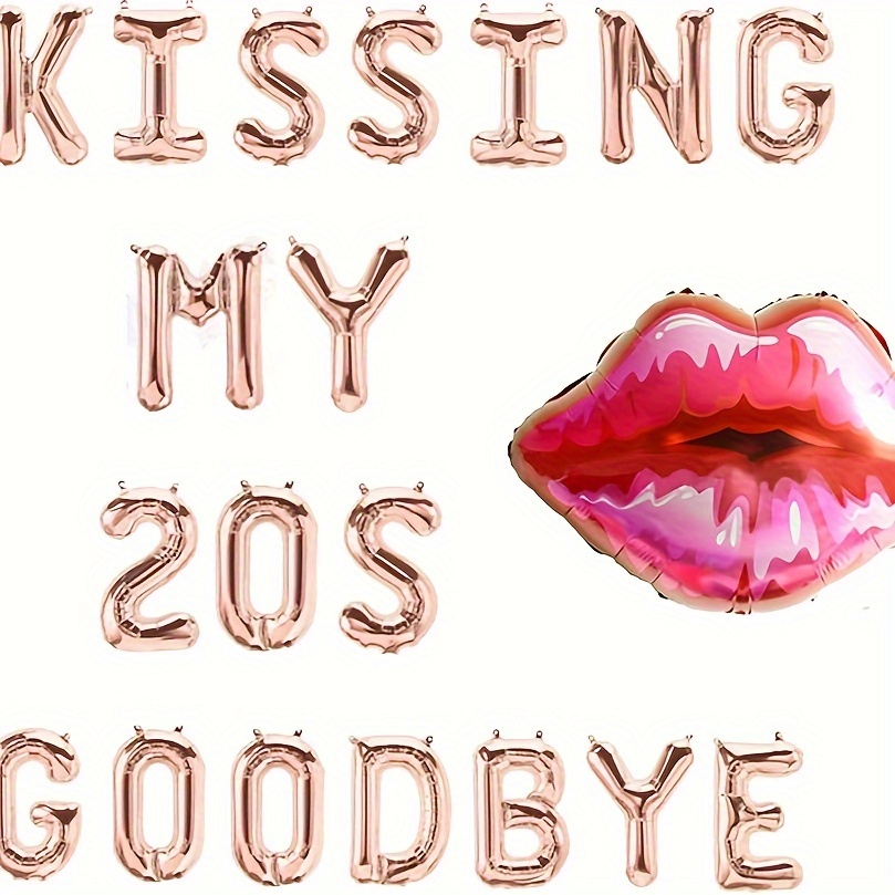 Kissing My 20s Goodbye Dekorat – Party Banner Gold Bewertung und Preis