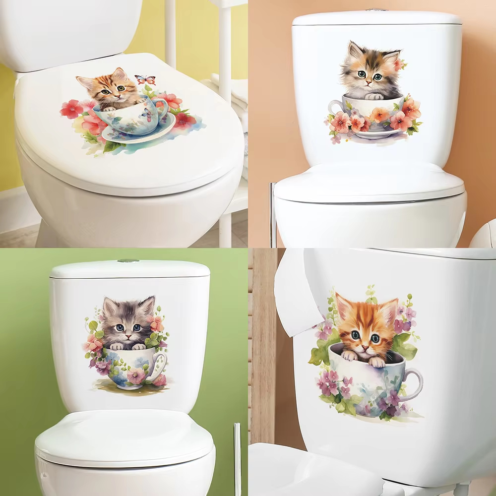 Teetassen-Katzen-Blumen-Wandau – Flower Wall Panel Bewertung und Preis