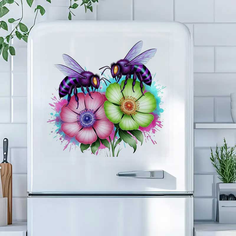 Wasserfarbene Bienen-Wandaufkl – Flower Wall Panel Bewertung und Preis