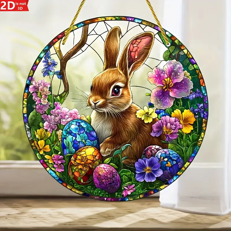 2 Stücke Ostern Kaninchen Gekl – Flower Wall Panel Bewertung und Preis
