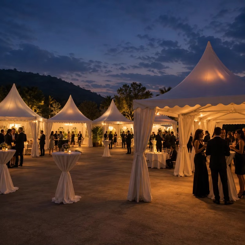 Anpassbares weißes Pagodenzelt – Event & Party Supply Photos Bewertung und Preis